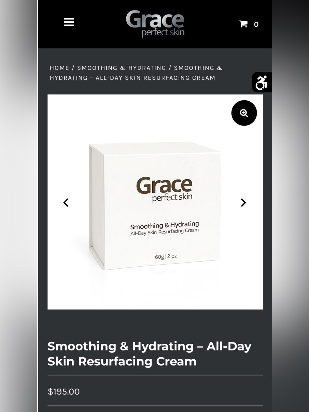 Grace Perfect Skin Smoothing & Hydrating Resurfacing Cream